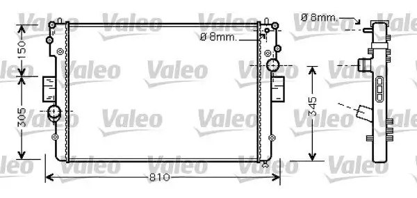 VALEO Iveco Daily V TD Su Radyatörü 734448
