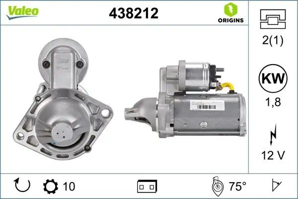 VALEO Opel Corsa C/D, Astra H/J, Fiat Punto/Grande Punto, Suzuki Swift/Splash ve Chevrolet Aveo 1.3 D Marş Motoru