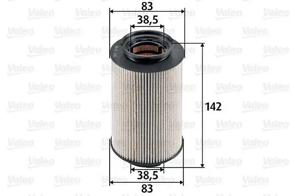 VALEO Volkswagen Touran 1.9 TDI ve Golf Plus Yakıt Filtresi 142 mm