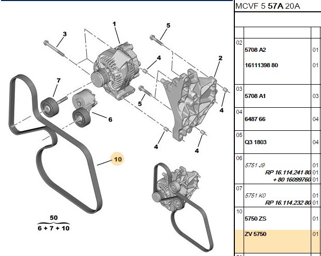 Alternator Kayışı 6PK1526 BİPPER 1.3 KLİMASIZ