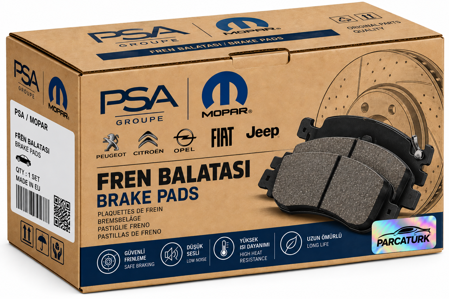 PSA Fren Balatası Ön (Renault Kangoo, Citroën Xsara)