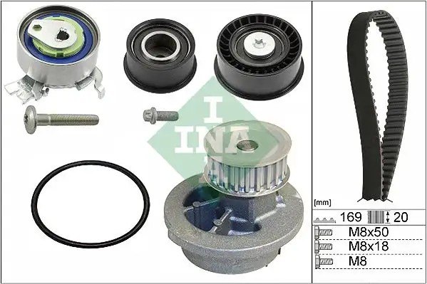 INA Opel Astra G, Corsa B, Tigra, Vectra B Zafira A 1.6 X16XEL Z16XE Devirdaim Su Pompası