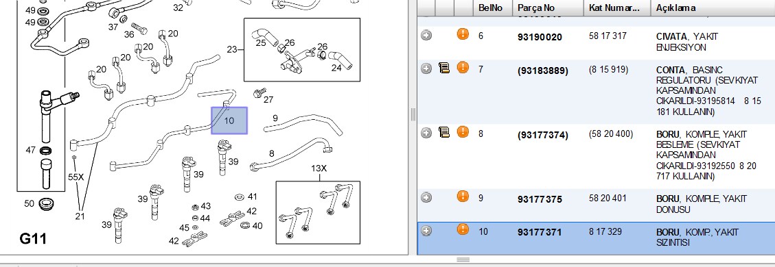 BOSCH Yakıt Dönüş Borusu
