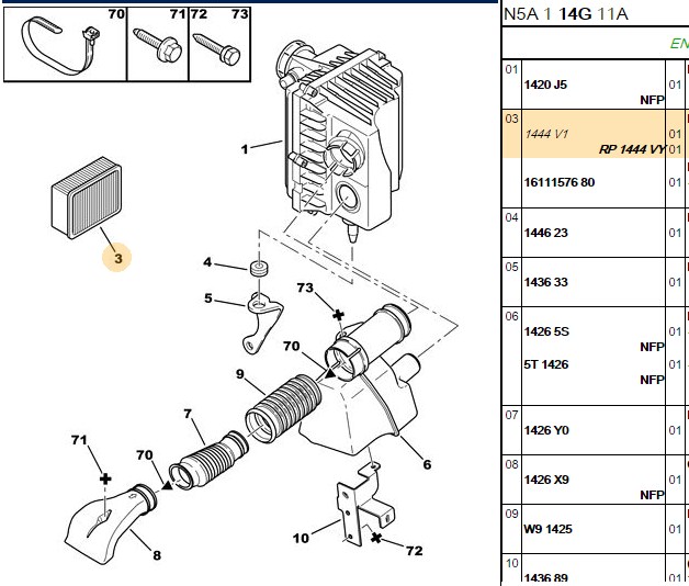 MANN Peugeot 306 1.6 Hava Filtresi 236×192×51 mm