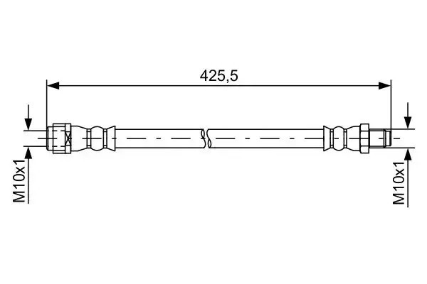 BOSCH Mercedes CLS 350 C218, E350 W212, E180 W212, E250 W212, E220 W212 Ön Fren Hortumu 400 mm