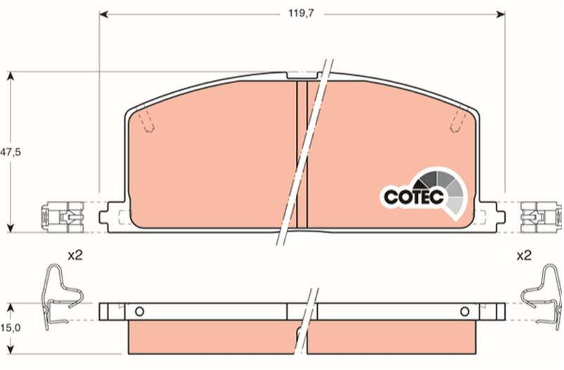 TRW Fren Balatası Ön (Toyota Corolla 87-92)