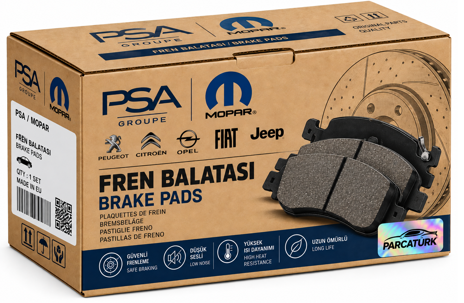 Fren Balatası Arka (106,3 mm) (OPEL Mokka, Mokka-X, Chevrolet Trax 12-)