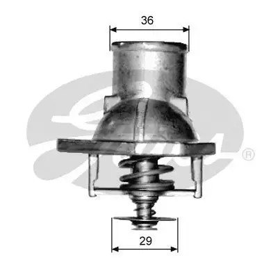 GATES Opel Vectra A-B 1.6 1.8 2.0 Termostat 92 °C Contalı