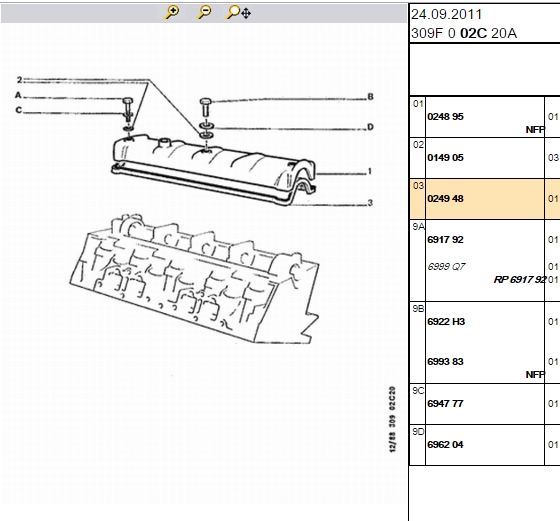 Subap Kapak Contası (P306 Partner XSARA P405 P806)