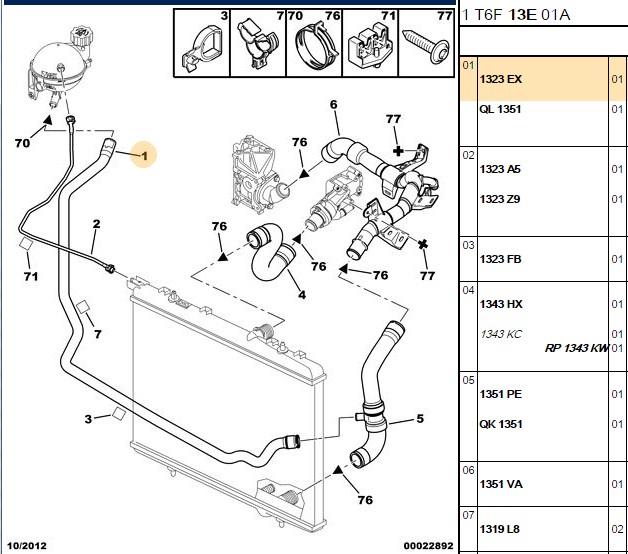 PSA Genleşme Şişesi Hortumu (Opel Corsa E, TU5JP4 1.6 16V)