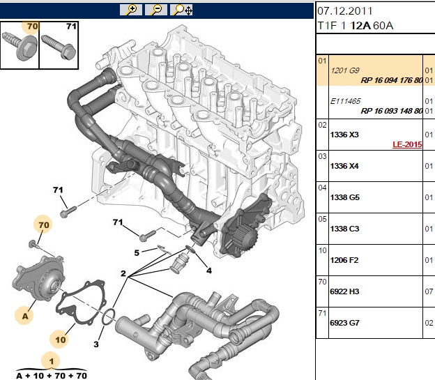 OES Su Pompası (Ford Fiesta V, Focus II III 1.6 TDCI, Peugeot P307 P308 1.6 HDI)