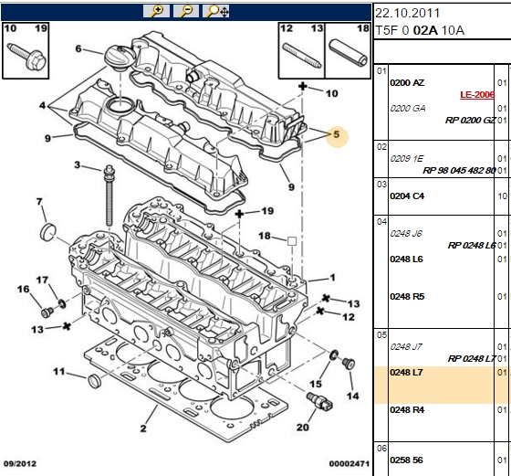 PGT ORJINAL URUN Külbütör Kapağı Peugeot P207, P307, P308, Partner, Citroen Berlingo, XSara, C3, Picasso 1.6 16V TU5JP4
