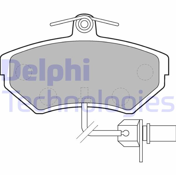 DELPHI Fren Balatası Ön Kablo Takip Sensörlü (Volkswagen Passat B5)