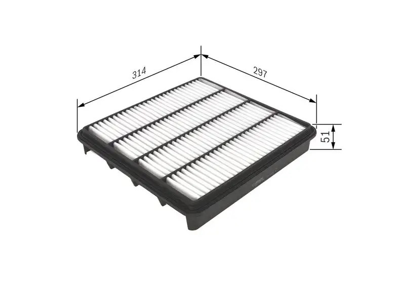 BOSCH Hava Filtresi F026400296 314x297x51 mm
