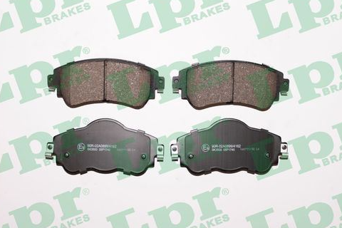 LPR Citroen C4 1.4 ve 1.6 Hdi Ön Fren Balatası 129,1 mm