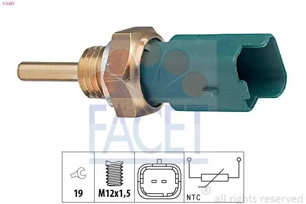 FACET Fiat Grande Punto, Albea, Egea ve Doblo 1.3-1.4 Hararet Müşürü 1338040