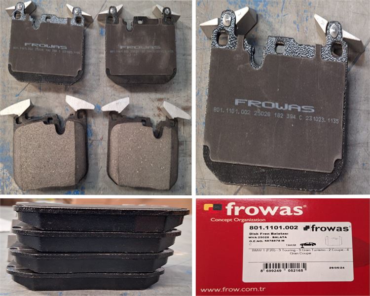 FROW BMW 116i F20, 318d F30-F80, 320i F30-F80 Ön Fren Balatası 157 mm