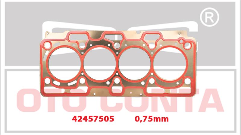 Silindir Kapak Contası Çelik MLS 0.75 mm (Renault Clio III, Megane III 1.5 DCI)