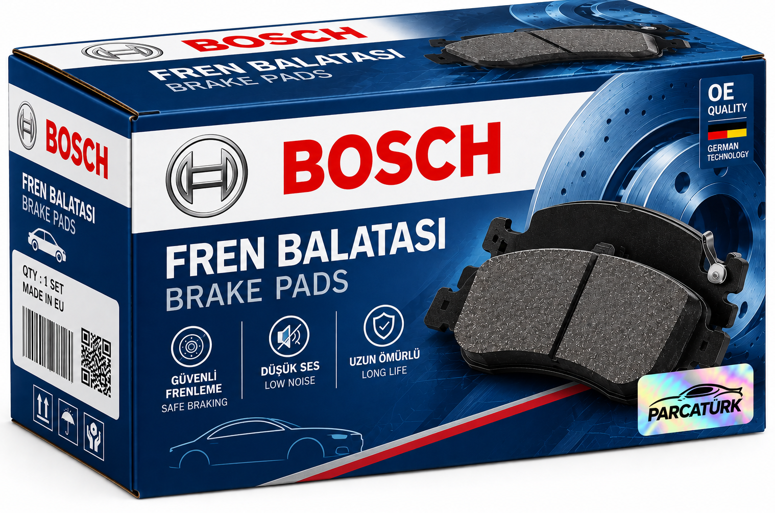 Bosch Fren Balatası Ön (Mercedes Sprinter W639, Viano 06-, Volkswagen Crafter 06- Uzun Kasa)