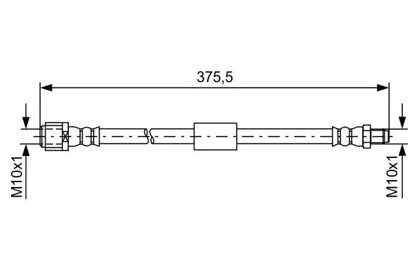 BOSCH Mercedes E180, E220, E250, E350 CLS 350 Arka Fren Hortumu