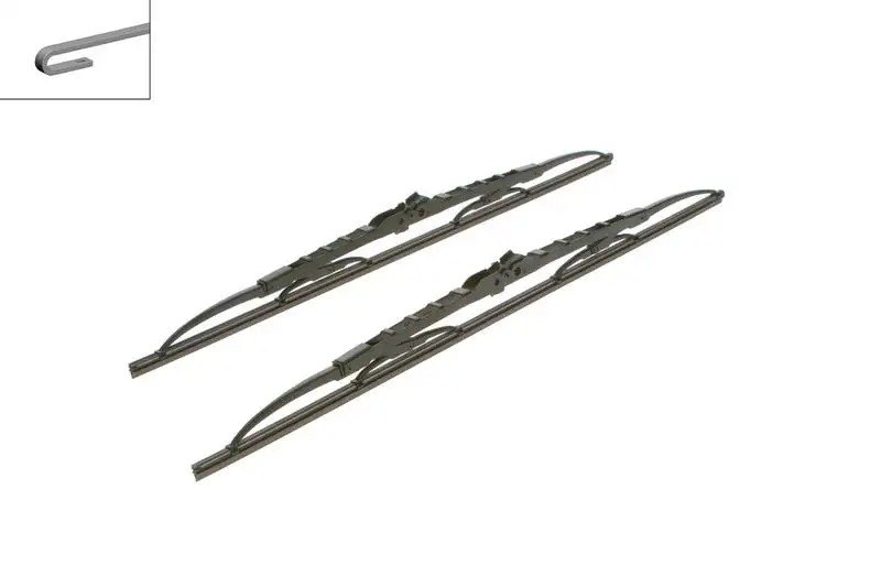 BOSCH Audi A6 2.8 ve Peugeot 306 1.8 Spoylersiz Kollu Silecek Seti 550/500 mm