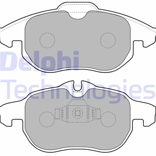 Delphi Ön Fren Balatası (156 mm) (Opel Vectra C, Astra H, Saab 9-3, Fiat Croma)