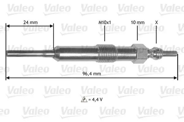 VALEO Renault Fluence, Megane 1.5 dCi ve Dacia Duster 1.5 dCi Isıtma Bujisi 10 V