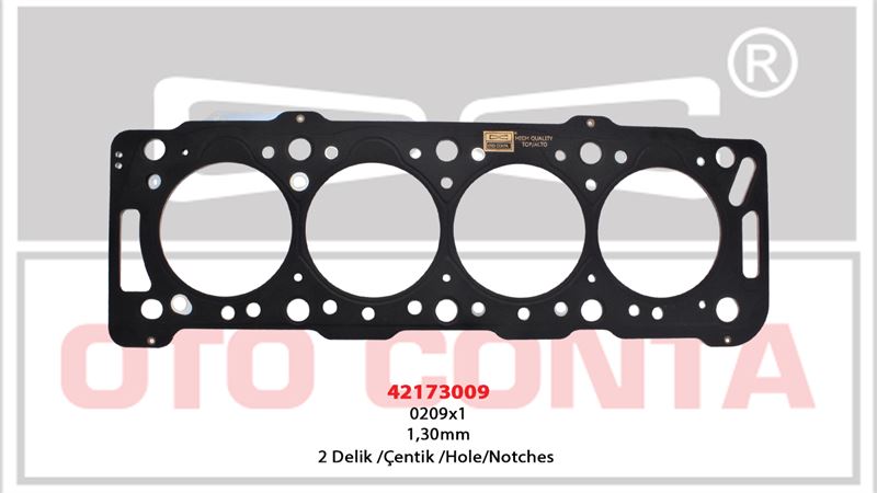 SILINDIR KAPAK CONTASI 2 DELIK CELIK MLS 1.30 mm PEUGEOT PARTNER EXPERT CITROEN BERLINGO JUMPY TOYOTA COROLLA 1.9D DW8 DW8B WJZ WJY 1WZ