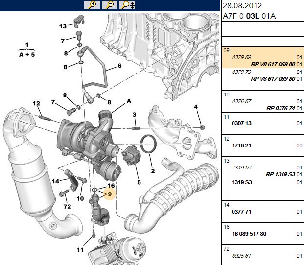 YTT Turbo Yağlama Borusu (Peugeot 308, 508, 3008, 1.6 THP, 1.6 VTI)