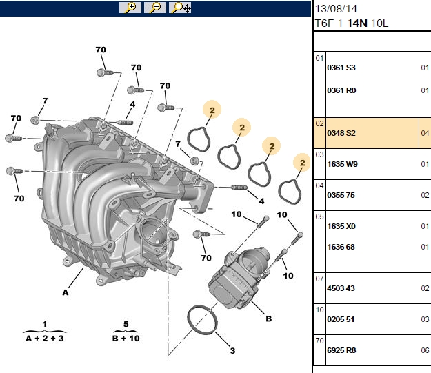 Gaz Kelebek Kutu Contası (EW10 2.0 16V) (Peugeot 307, 307 YM, 308, 407, 807, Exper, 3 C4, C4 B7, C5 II, C5 X7, C8, DS4, Jumpy 3)