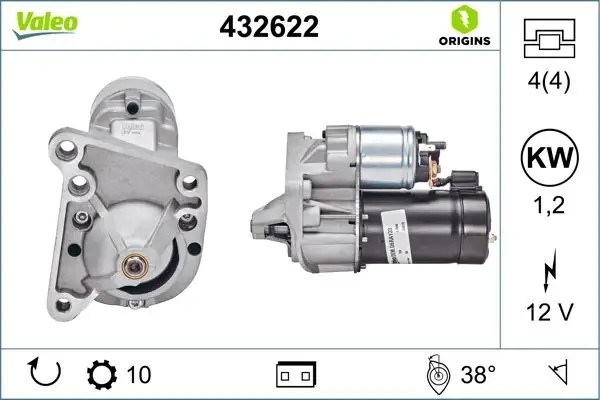 Valeo Renault Laguna Europa Scenic Megane Clio Marş Motoru 12 V 1.2 kW
