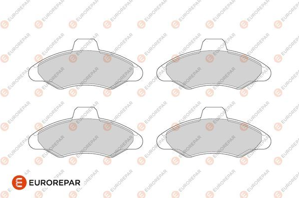 ERP Fren Balatası Ön (130.8 mm) (Ford Fiesta, Escort)