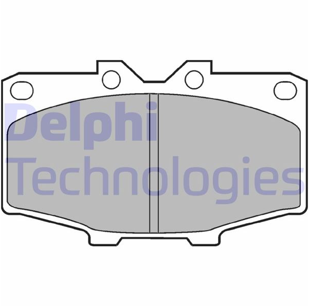 DELPHI Fren Balatası Ön (107 mm) (Toyota Hilux IV Land Cruiser 75-89)