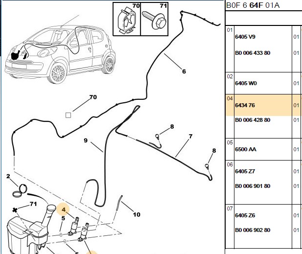 SU FISKIYE MOTORU TEK CIKISLI PEUGEOT 207 307 308 PARTNER YM
