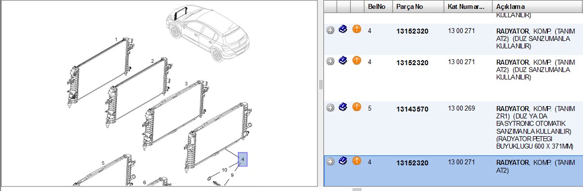SU RADYATORU OPEL ASTRA H 1.7D 1.9D 1.3D Z17DTR Z19DTJ Z13DTH  (1300271)