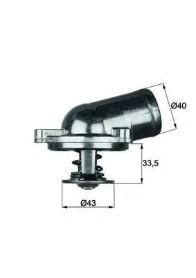 MAHLE Mercedes C200 ve CLK 200 Termostat 87 °C