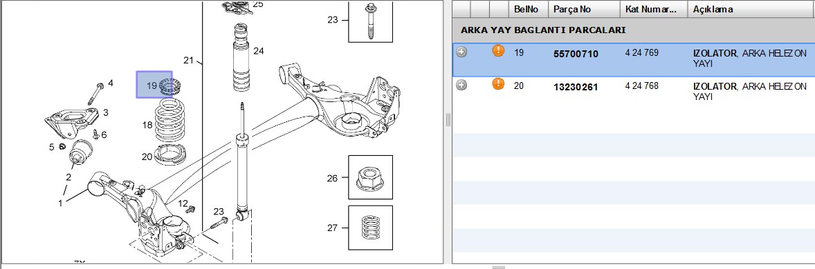 Amortisör Lastiği Üst (Fiat Grande Punto EVO, Linea 07-)