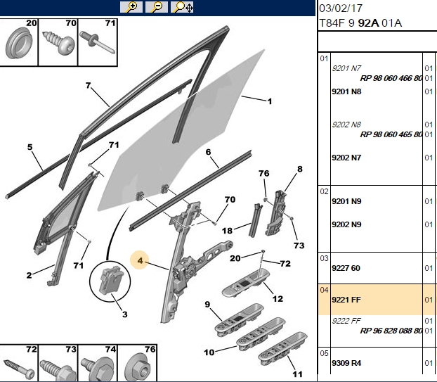 MARELLI Cam Mekanizması Motorsuz Ön Sol Peugeot P5008 09
