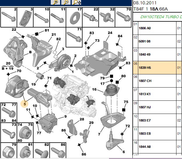 MOTOR TAKOZU ON SAG C4-C4 PICASSO-DS4-DS5-P3008-P308-P307-P5008-