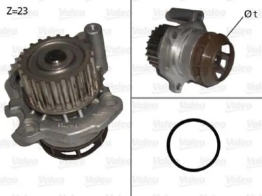 VALEO Audi A3 2.0 TFSI 16V ve Volkswagen Scirocco 2.0R Su Pompası Contalar ile