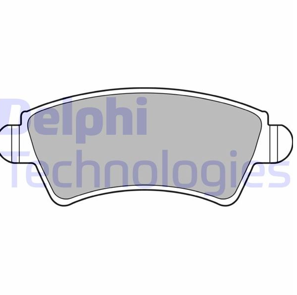 Delphi Fren Balatası Ön (Peugeot 206) (130mm)