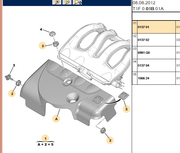 PSA Motor Üst Kapağı DW8 Partner 49 M59 Berlingo M49 M59