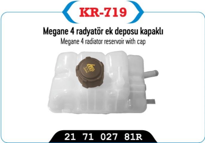 Radyatör Ek Depo Kapaklı (Renault Mégane IV)