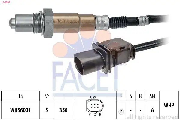 FACET Audi Q5 2.0 Tfsi ve Bmw 120d E87 Ön Oksijen Sensörü 350 mm
