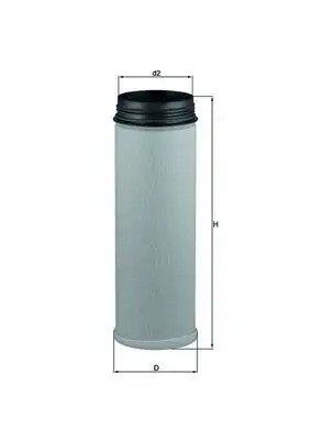 MAHLE MAN TGA Ağır Araç Hava Filtresi 155×454 mm