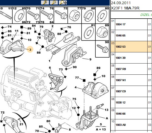 Motor Takozu (OEM:1333573080;180253)