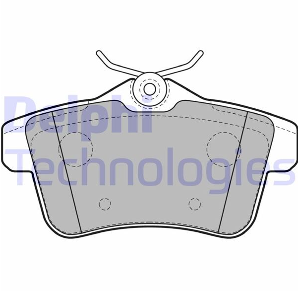 Delphi Arka Fren Disk Balata (P308, P3008, P5008) (16-20 mm) (Citroën DS5, Peugeot 308)