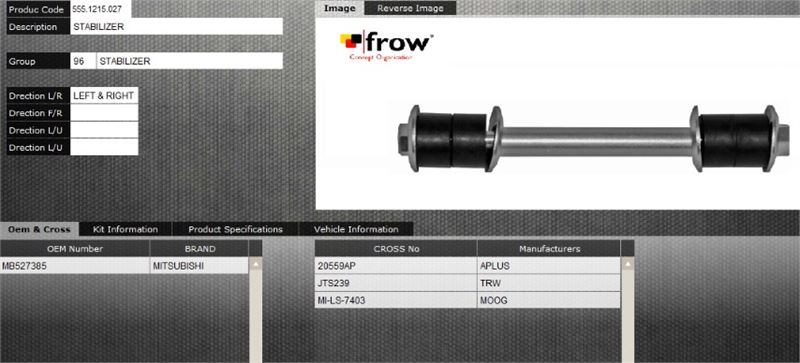 Z ROT (STABILIZER) (ON SAG SOL) MITSUBISHI L300 1978- 1982