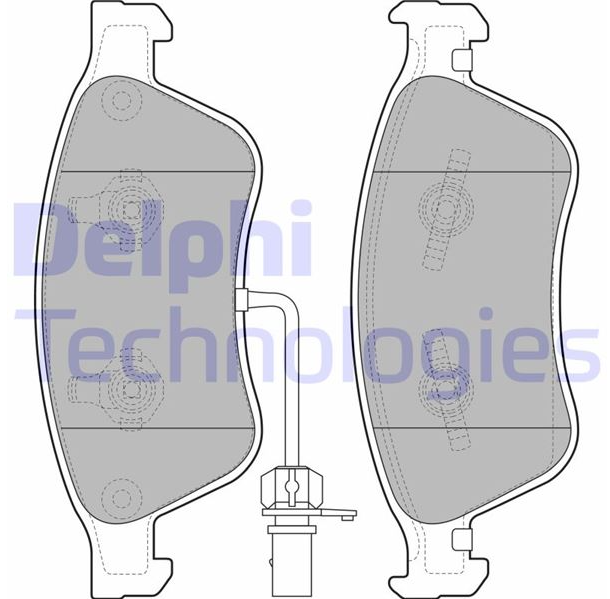 Delphi Ön Fren Balatası 193 mm Kablolu Sensörlü (Audi A8)