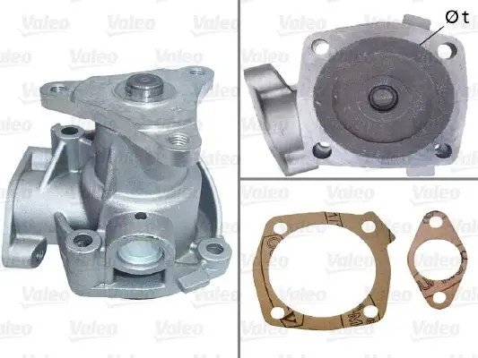VALEO Fiat Tipo 2.0 Su Pompası Kapaksız Kayış Kasnağı Contalar ile